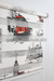Rød istanbul print zebra Gardin