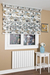 Turkise-beige køkken print zebra gardin