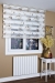 Beige gul blomstret zebra gardin