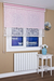 Pink mønster tyl duo rullegardin
